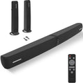 Assistrust 90W 2‑in‑1 Detachable Sound Bar – Bluetooth 5.0/ARC/Opt/AUX, Auto Volume Boost, 3 Customizable EQ Modes for TV/PC/Gaming/Projectors – Affordable Premium Sound