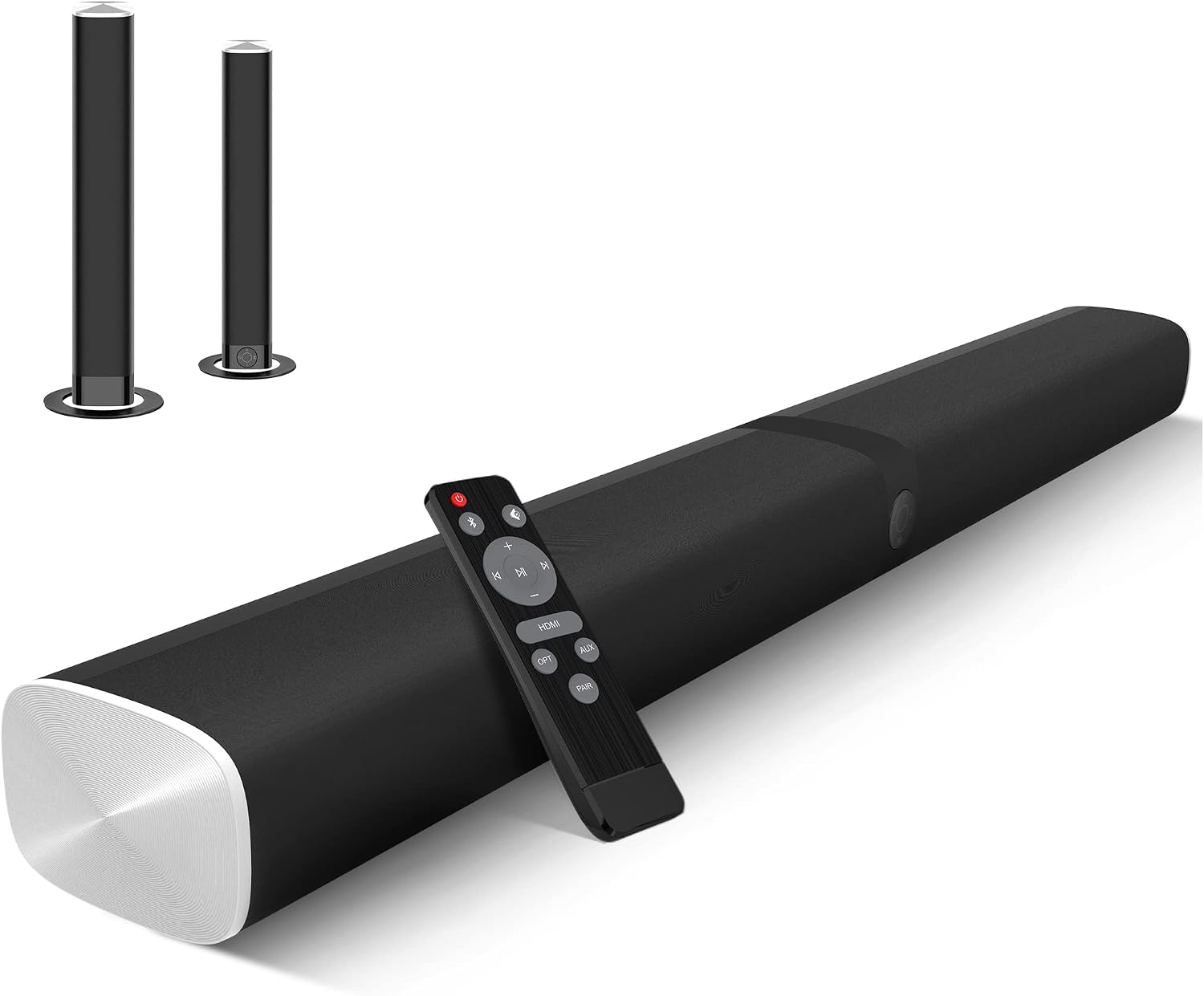 KY8000 WD 50W TV Soundbar Speakers, Bluetooth 5.0 Surround Sound System, 32 Inch Wired & Wireless Sound Bar