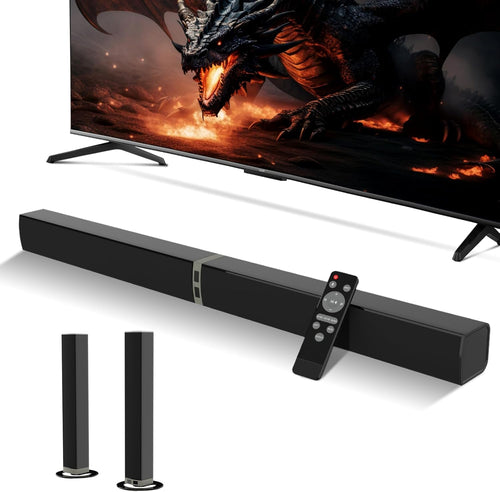2020D 80W Detachable Sound Bar, Deep Bass Home Theater Audio Speaker