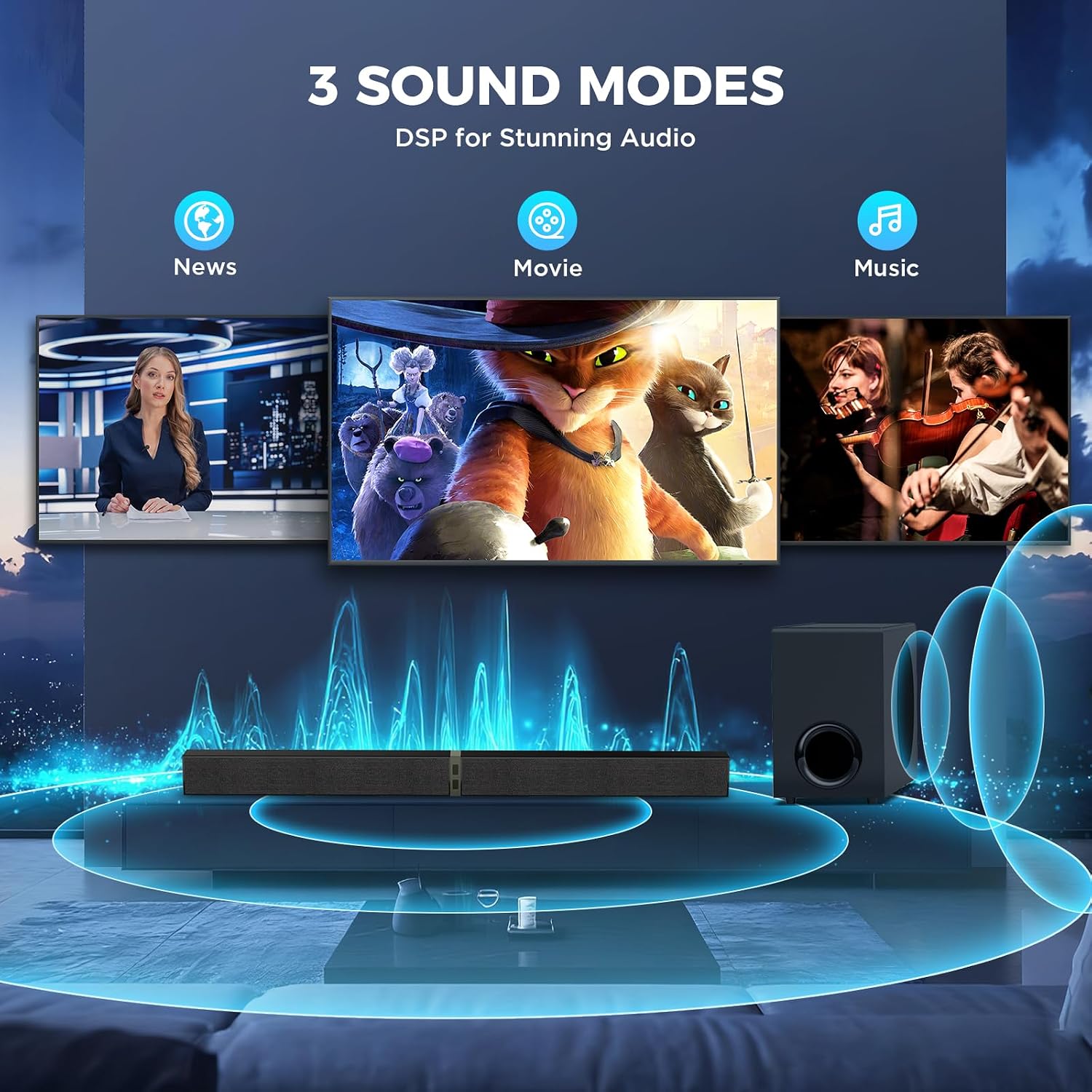2020DE 120W Surround Sound Bar