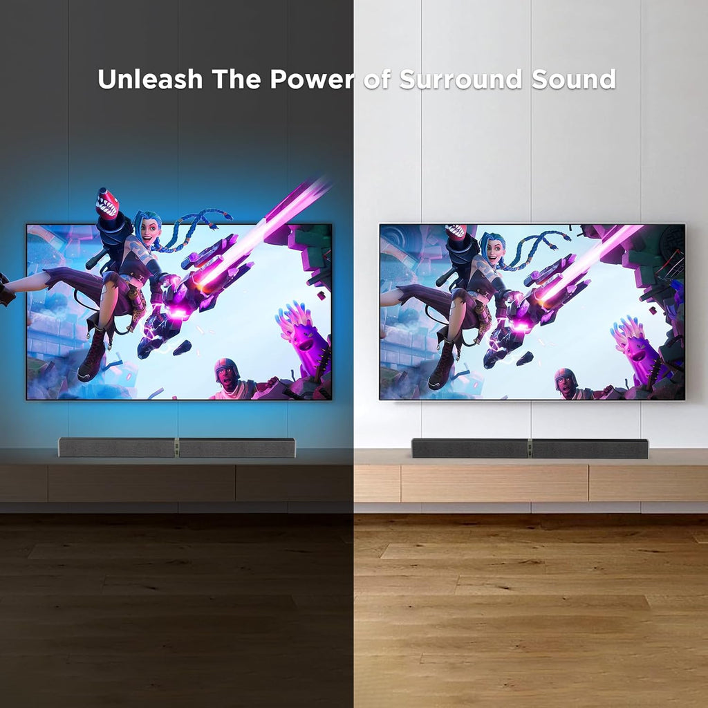 2020D 80W Detachable Sound Bar, Deep Bass Home Theater Audio Speaker