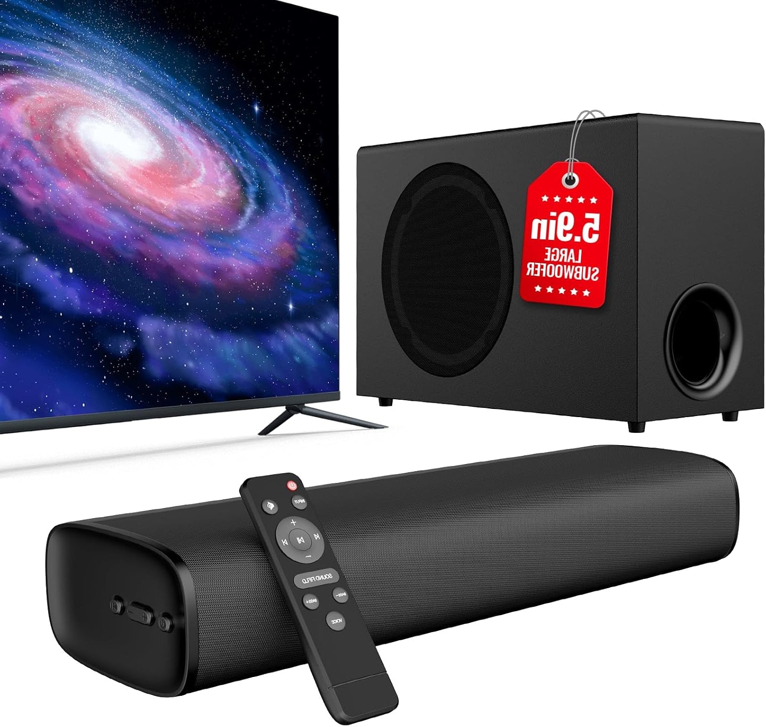 KY-MiniE 110W 2.1CH TV Sound Bar