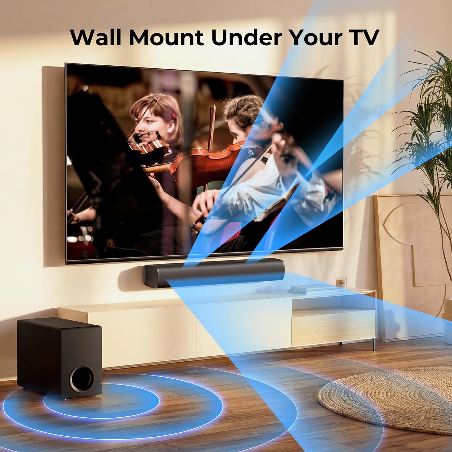 KY-MiniE 110W 2.1CH TV Sound Bar