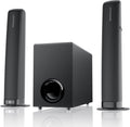 Assistrust 110W Sound Bar with Subwoofer – Adjustable Deep Bass, 3 EQ Modes, Bluetooth 5.0/ARC/Opt/AUX, Detachable Design for TV/PC/Gaming/Projectors – Affordable Premium Home Theater Sound
