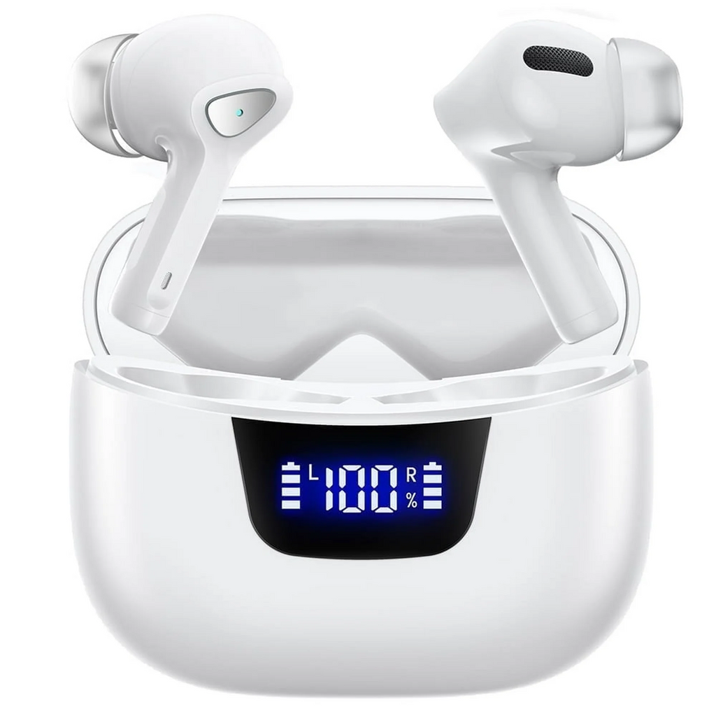 Earbuds Black True Wireless Bluetooth Earbuds, LED Digital Display Bluetooth 5.3 In-Ear Headphones