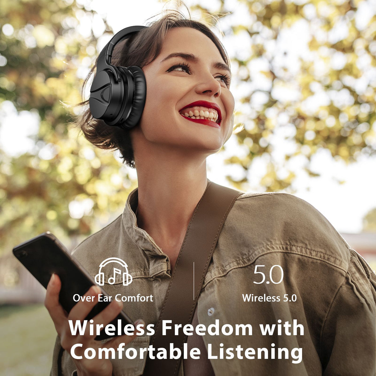 E7MR Bluetooth Headphones Wireless Over-Ear Headphones Active Noise Cancelling