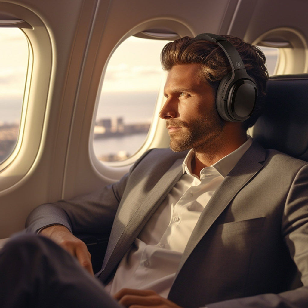 SE7D Hybrid Active Noise Cancelling Wireless Headphones With Case